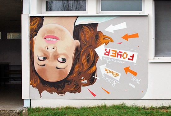 portrait graffiti par Kevin Le Gall